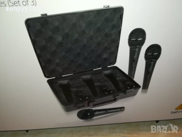 BEHRINGER-КУФАР С 3 МИКРОФОНА 2201222050, снимка 4 - Микрофони - 35526717