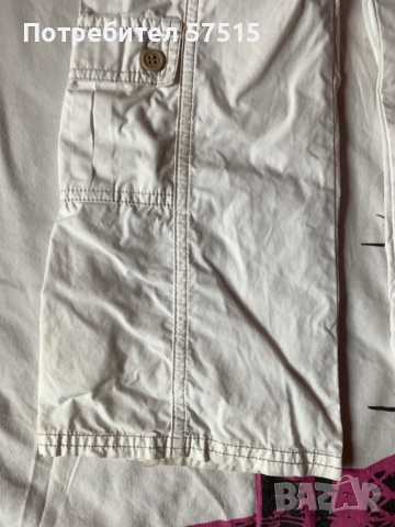 Next детски бял панталон летен момиче с бродерии, снимка 4 - Детски панталони и дънки - 36416362