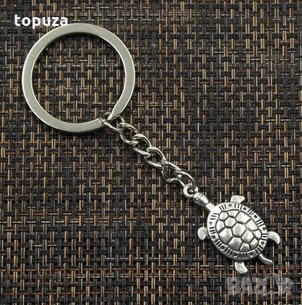 Ключодържател хромирана костенурка Tortoise Turtle Sea 30x15mm, снимка 2 - Аксесоари и консумативи - 32888093