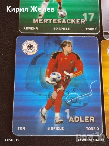 Колекционерски картички на футболисти МЕРТЕЗАКЕР,САМИ КЕДИРА,РЕНЕ АДЛЕР ,НОЙЕР 51016, снимка 5 - Колекции - 51701211