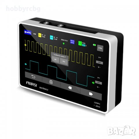 1013D Двуканален осцилоскоп таблет с 100M честотна лента, 1GS честота на дискретизация, снимка 1