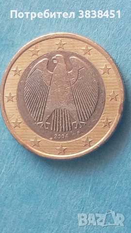 1 Euro 2004 г. Германии, снимка 2 - Нумизматика и бонистика - 43165076