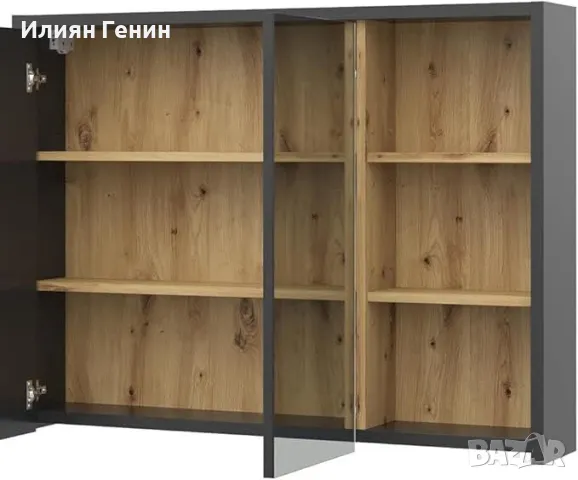 Шкаф за баня с огледало, снимка 4 - Шкафове - 49734757