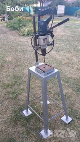 Настолна бормашина Елпром BZ16A със стойка, снимка 6 - Бормашини - 50995664