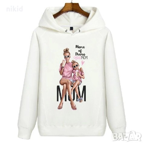 Mama of Drama 2 модела мама и деца щампа термо апликация картинка за дреха блуза чанта, снимка 3 - Други - 27781577