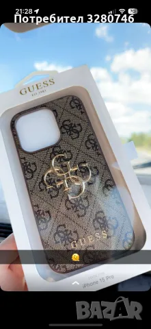 Оригинален калъф на GUESS, снимка 1 - Apple iPhone - 48854876