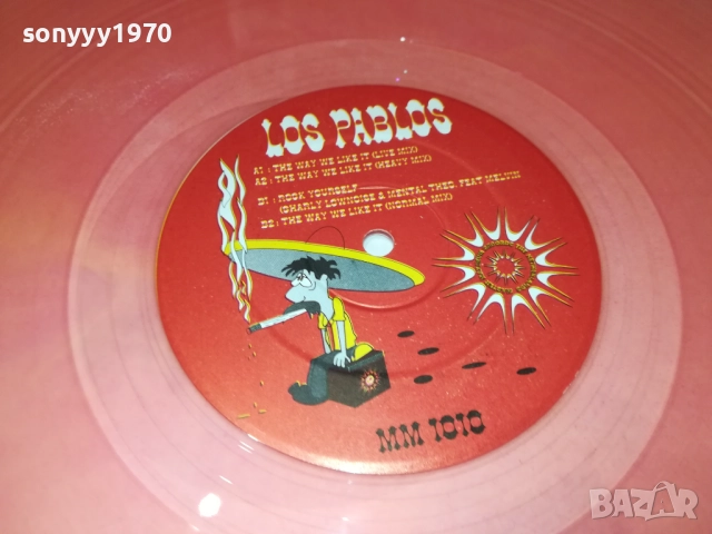 LOS PABLOS-РОЗОВ ВИНИЛ-ПЛОЧА ОТ АНГЛИЯ 2808251115, снимка 9 - Грамофонни плочи - 51520233