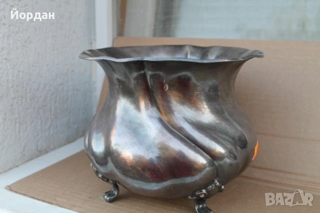 Сребърна ваза , снимка 4 - Други ценни предмети - 51392745