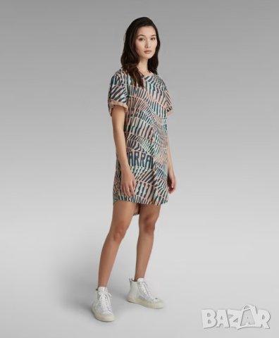 Нова G-star Lash Fem Loose Dress RAW Sustainable Collection Дамска Рокля Размер S към M, снимка 1 - Рокли - 43425763
