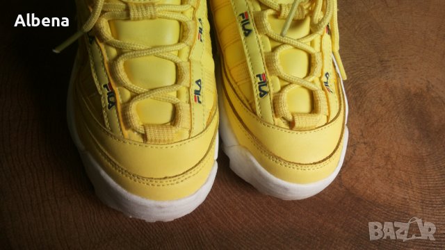 FILA D-Formation 1010856.60Q Limelight Размер EUR 38 / UK 4,5 дамски детски естествена кожа 15-14-S, снимка 12 - Дамски ежедневни обувки - 43233784