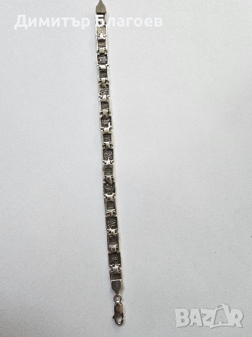 Сребърна гривна 925 , снимка 2 - Гривни - 53594174