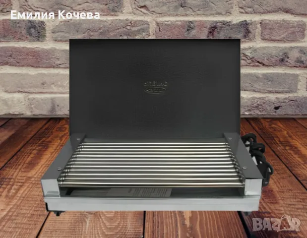 Електрическа скара, 2000W, с капак, снимка 2 - Скари - 47282749