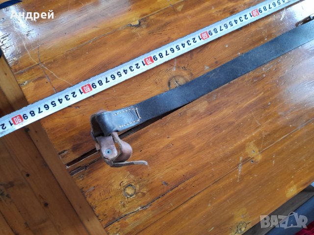 Стара кожена ремъчка,ремък за пушка #6, снимка 5 - Антикварни и старинни предмети - 32922241