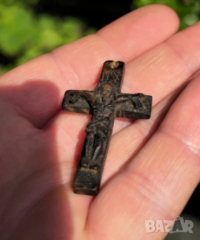 Дървен Кръст Разпятие , снимка 4 - Други ценни предмети - 51357916