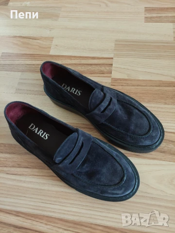 Мъжки мокасини- тъмносини, снимка 3 - Официални обувки - 50629315