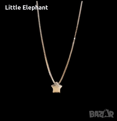 Minimalist Сребърно колие звездичка,колекция"Stars"/ново