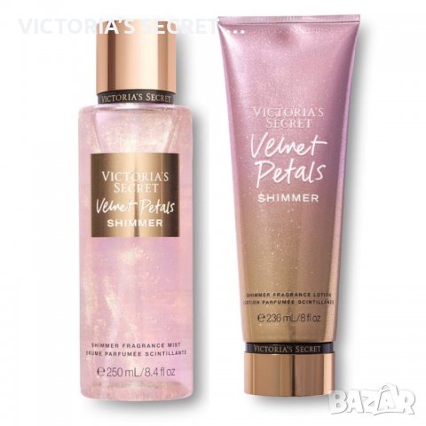 Victoria’s Secret Velvet Petals Shimmer спрейове с блестящи частици и брокат, снимка 3 - Козметика за тяло - 29660124