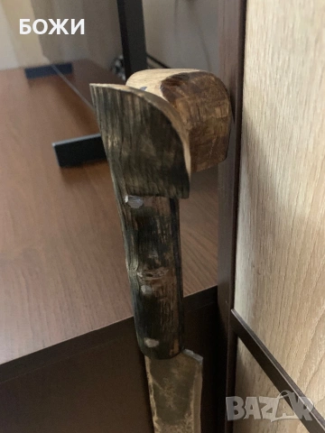 ⚔️ Масивен ръчно изработен нож 60 см – 65Г стомана, орех, снимка 4 - Ножове - 53438484