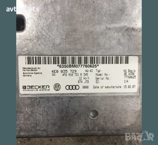 Audi a6 c6 MMI модул, снимка 3 - Части - 40603848
