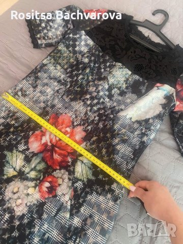 Елегантна рокля с 3/4 ръкав, М размер, снимка 14 - Рокли - 35985484