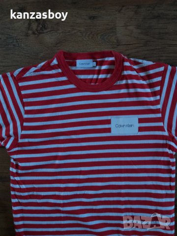 calvin klein - страхотна мъжка тениска КАТО НОВА, снимка 3 - Тениски - 37891397