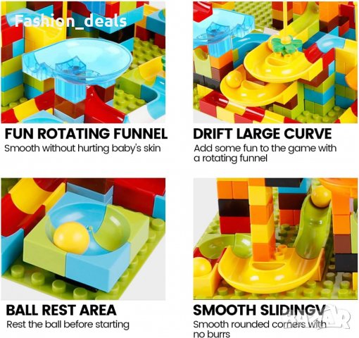 Нов детски компллект Строителни блокчета тухли 178 части Лего играчка деца Подарък Коледа, снимка 3 - Образователни игри - 39028802