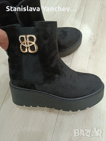 Дамски зимни боти на платформа 