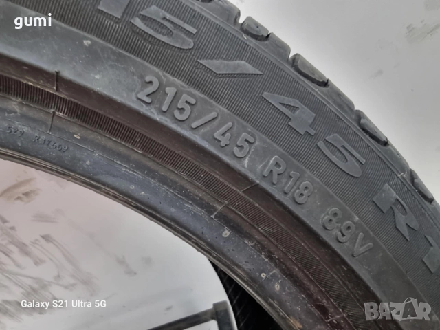 4бр летни гуми 215/45/18 PIRELLI L03840, снимка 6 - Гуми и джанти - 51752667