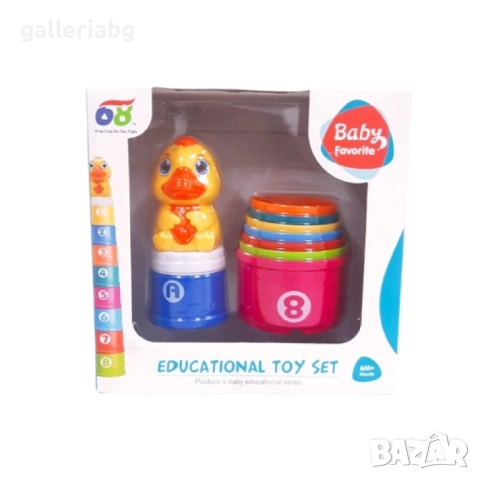 Купички за кула с пате – 7+1 броя, образователен комплект