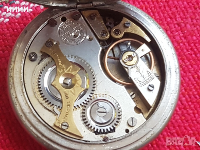 Швейцарски роскоп джобен часовник CHEMIN DE FER , снимка 4 - Антикварни и старинни предмети - 53341385