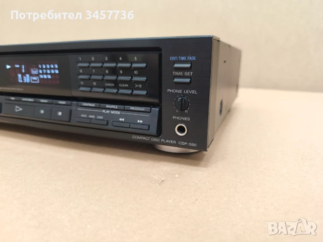 Cd Player Sony CDP-590, снимка 6 - Ресийвъри, усилватели, смесителни пултове - 51124092