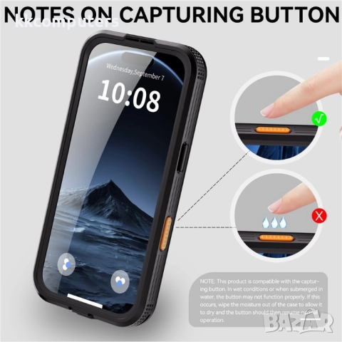 Водоустойчив калъф REDPEPPER за iPhone 17 Pro Max – IP68 защита и MagSafe съвместимост, 3 цвята, снимка 15 - Калъфи, кейсове - 52165211