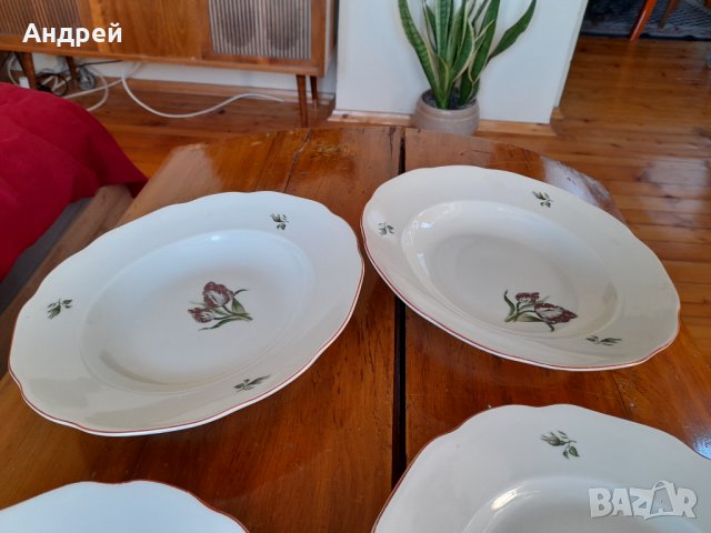 Стара порцеланова чиния,чинии #13, снимка 4 - Антикварни и старинни предмети - 34634220