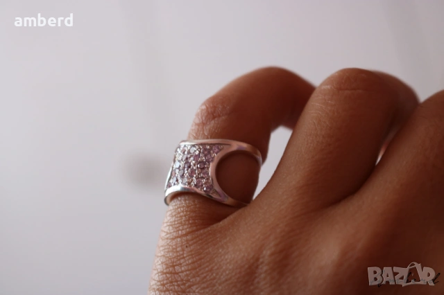 Сребърен пръстен - модел R046, снимка 3 - Пръстени - 53530394