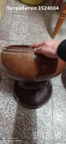 Нова керамична саксия с керамична подложка, снимка 4 - Саксии и кашпи - 48656571