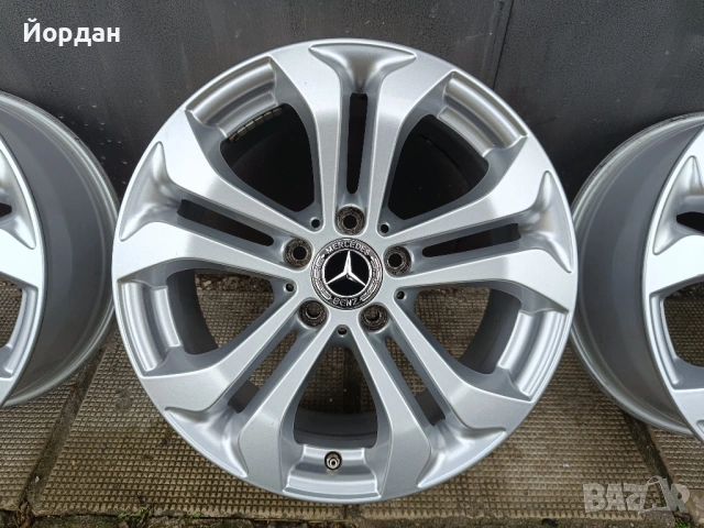 ОРИГИНАЛНИ джанти 17 ' цола 5x112 МЕРЦЕДЕС / MERCEDES BENZ ET36 7,5J 66,6, снимка 9 - Гуми и джанти - 53521977
