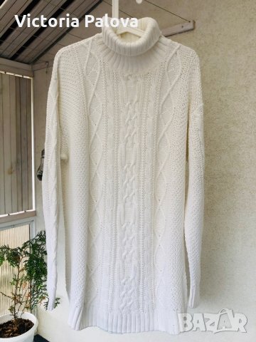 Красив модерен пуловер,памук, снимка 2 - Блузи с дълъг ръкав и пуловери - 26935144