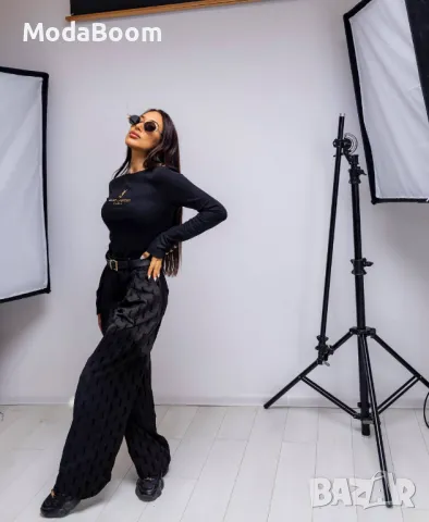 YSL | Черен дамски комплект Yves Saint Laurent , снимка 6 - Комплекти - 47531272