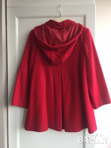 Детско палто LCWkiki, за 10г./140см, с качулка, 80% вълна 20% полиамид, много запазено, снимка 4 - Детски якета и елеци - 27419735