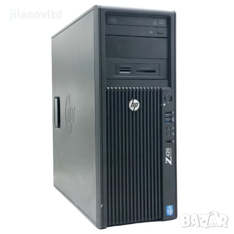 Работна станция HP Z420 E5-1620V2 32GB 256GB SSD + 500GB HDD K4000, снимка 1 - Работни компютри - 44012509
