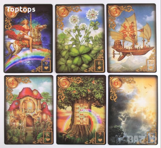 Ленорман карти Марчети: Gilded Reverie Lenormand & Lustrous Lenormand, снимка 6 - Карти за игра - 34665951