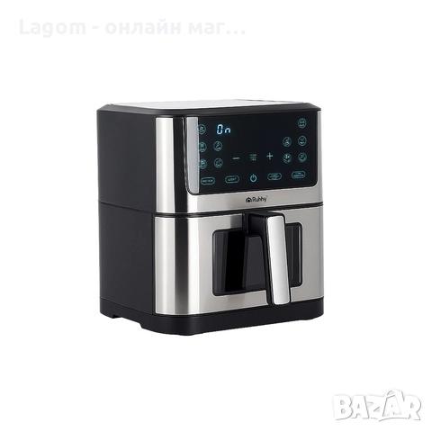 Фритюрник с горещ въздух Ruhhy, готвене без олио, голям капацитет 8L, 10 автоматични програми, снимка 2 - Фритюрници - 52549190