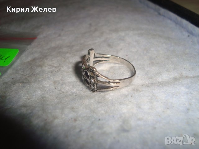 НЕЖЕН ФИН СКЪПОЦЕНЕН СРЕБЪРЕН МОДЕН АРТ ПРЪСТЕН СРЕБРО 925 с ФАСЕТИРАНИ ЦИРКОНИ 27336, снимка 10 - Пръстени - 36797894