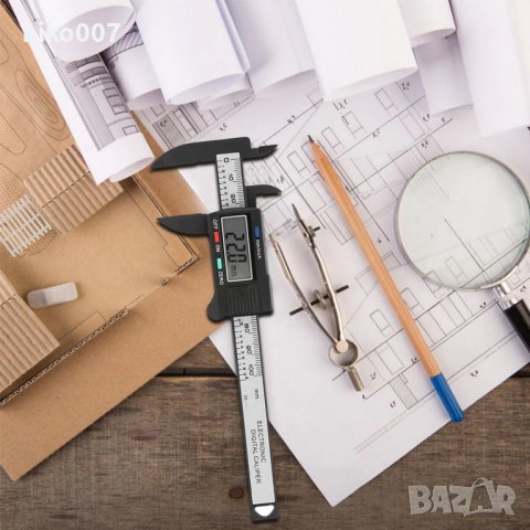 Цифров Електронен шублер-дебеломер 100 мм Микрометър , снимка 4 - Шублери - 38414499