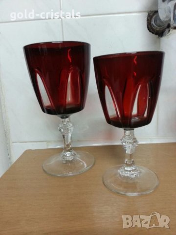 Френски кристални чаши за вино , снимка 3 - Антикварни и старинни предмети - 22117719