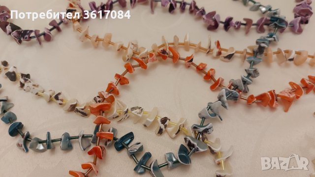 Колие, гердан, огърлица от естествен седеф, снимка 8 - Колиета, медальони, синджири - 39379285