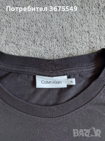 Мъжка тениска Calvin Klein - размер XL, снимка 3 - Тениски - 52293536