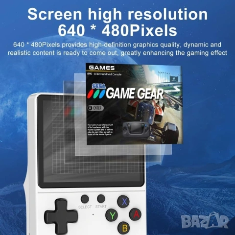 Преносима Ретро Конзола NOBES GB350 – 3.5" IPS Екран, 64GB и 21000+ Игри, снимка 3 - Други игри и конзоли - 53257537