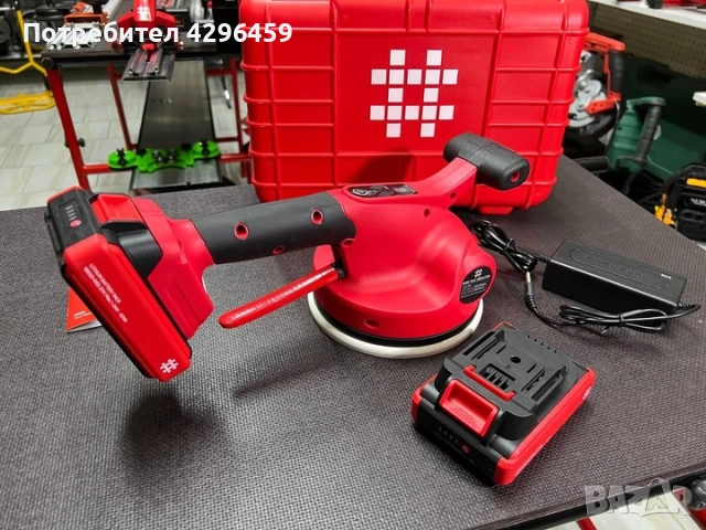 Виброчук / Вендуза за голямоформатни плочки, SHIJING 9392, 2x2Ah, 166 мм, снимка 7 - Други инструменти - 52397596