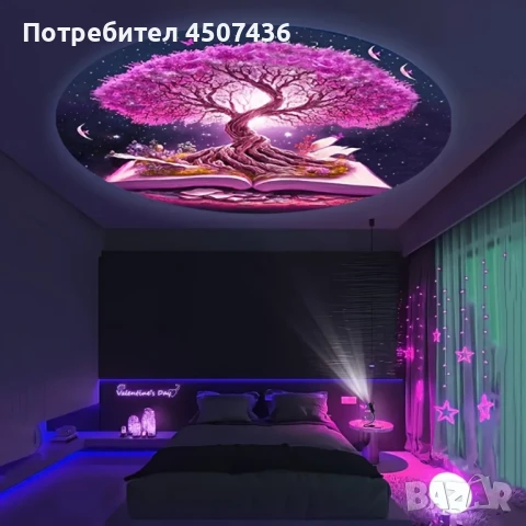 USB Захранвана LED Проекционна Светлина-Дърво на Живота, снимка 2 - Прожектори - 50387165